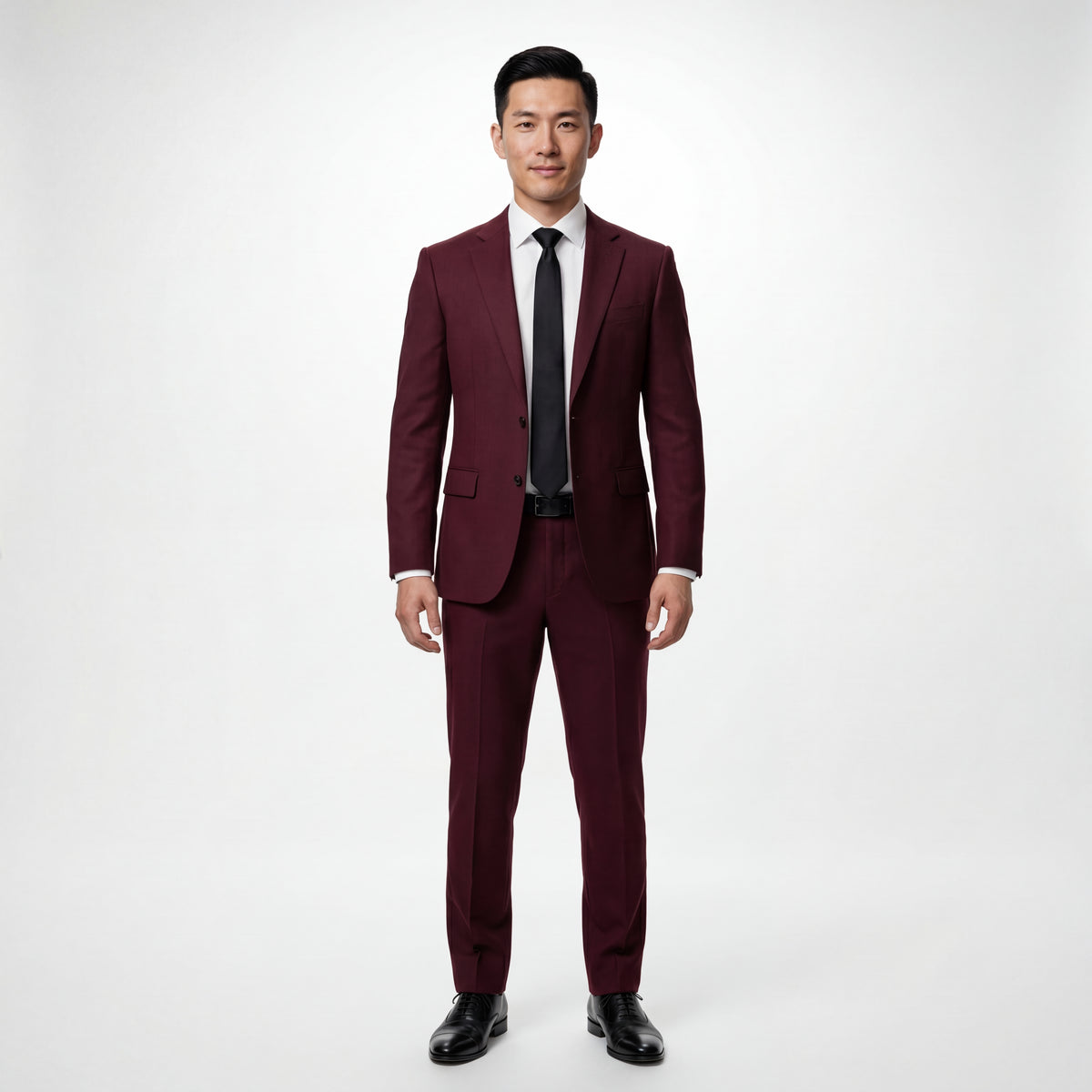 Burgundy Tailored Suit