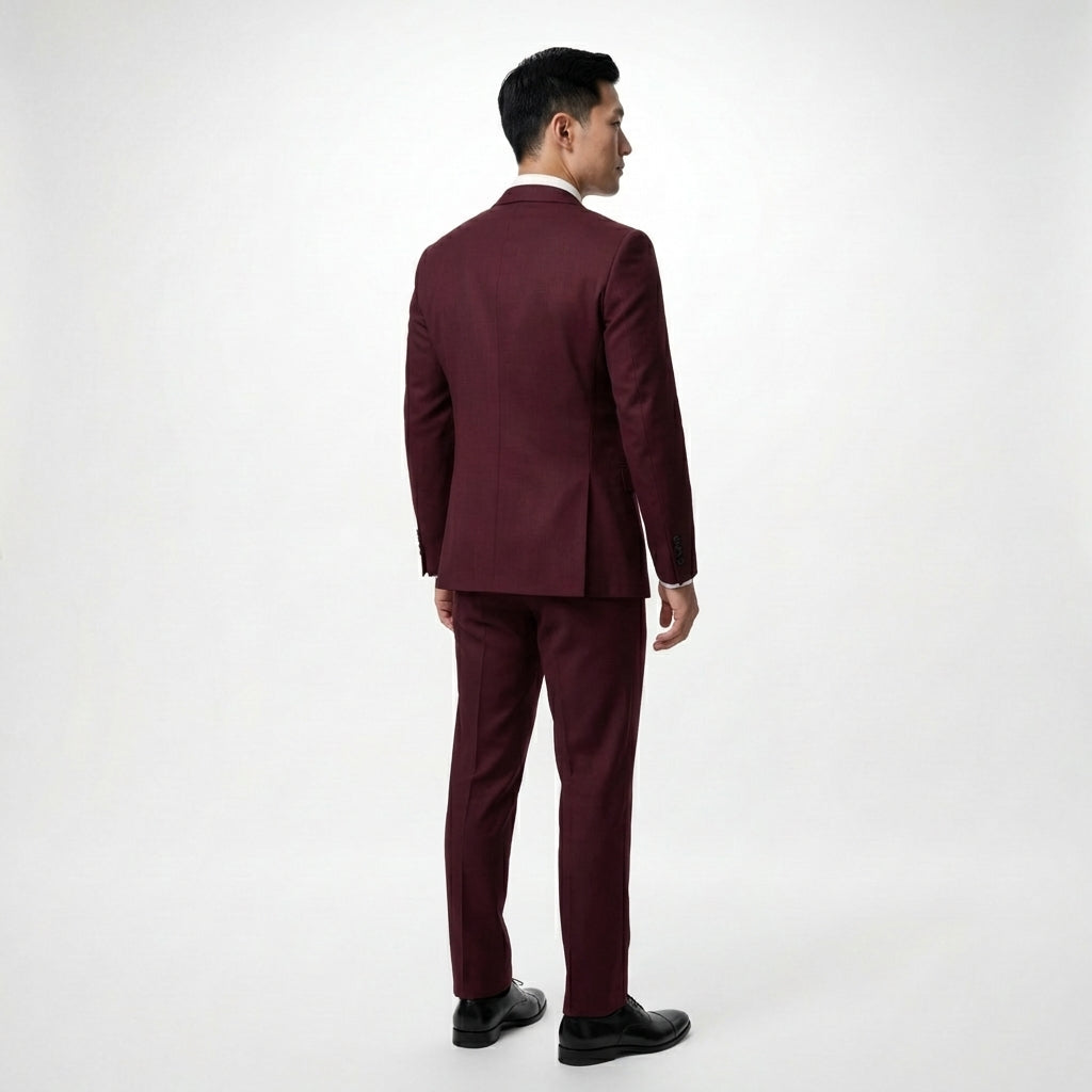 Burgundy Tailored Suit