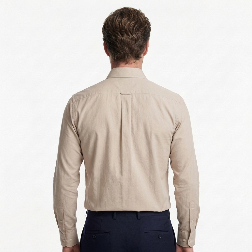 Tailored beige Cotton Shirt