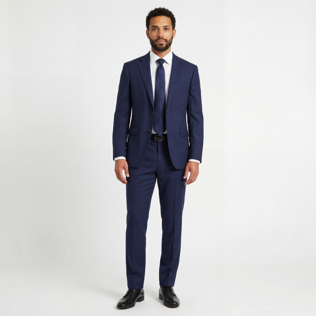 Navy Blue Tailored Suit