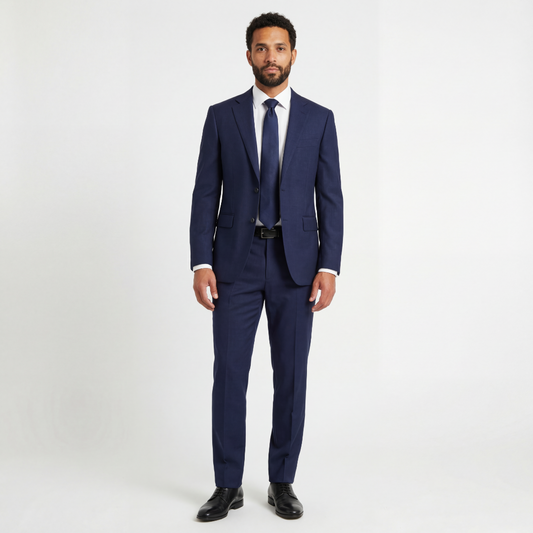 Navy Blue Tailored Suit
