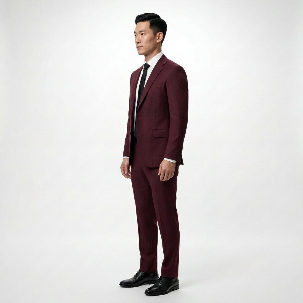 Burgundy Tailored Suit