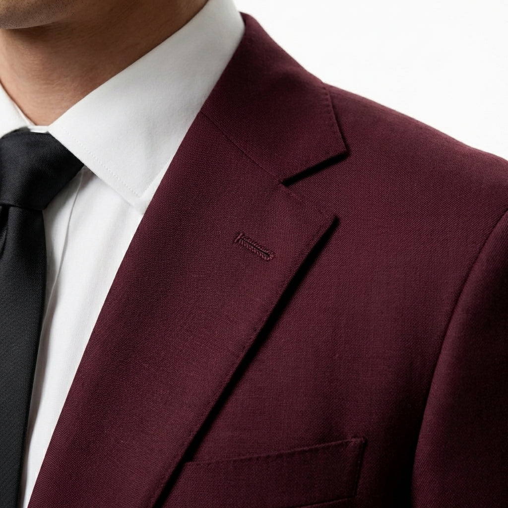 Burgundy Tailored Suit