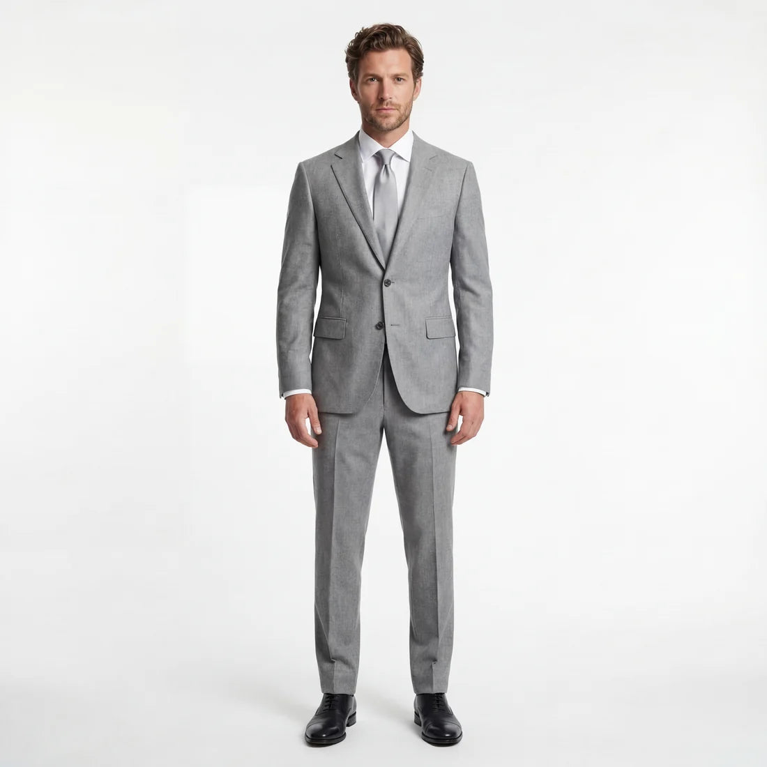 Light Grey Tailored Suit Jacket