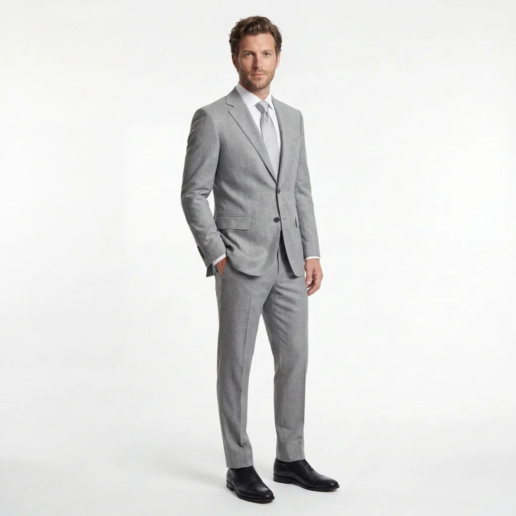Light Grey Tailored Suit Jacket