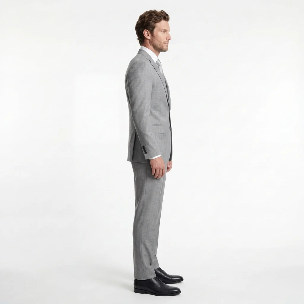 Light Grey Tailored Suit Jacket
