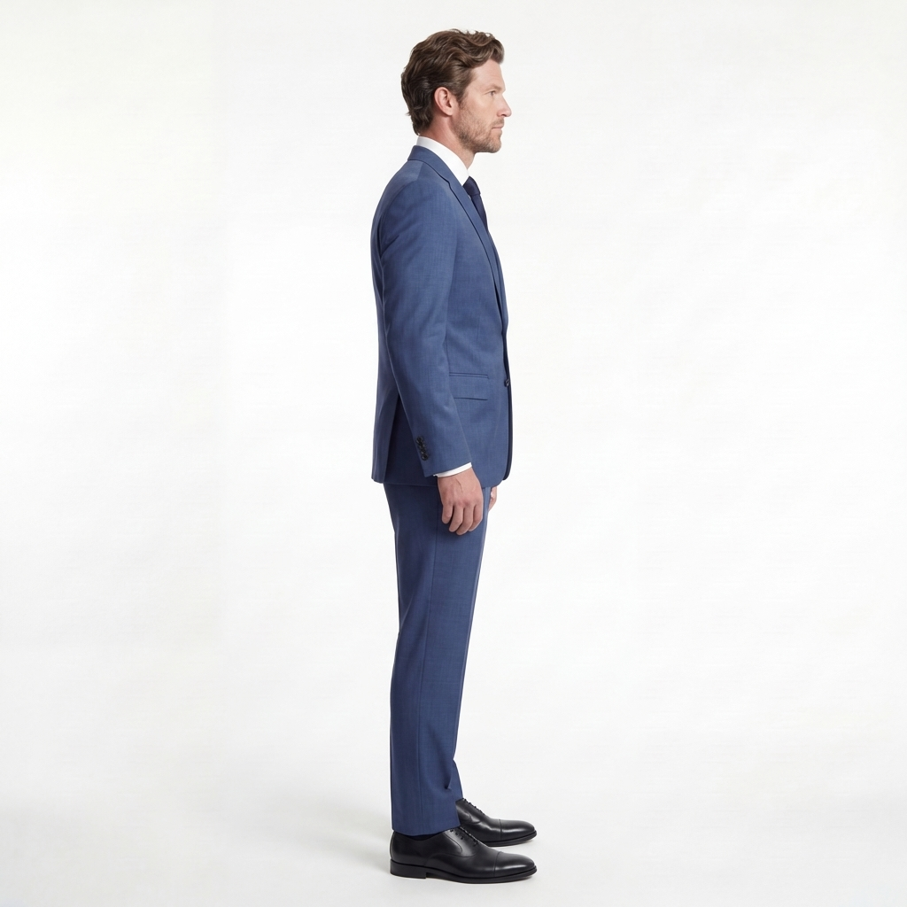 Mid Blue Tailored Suit