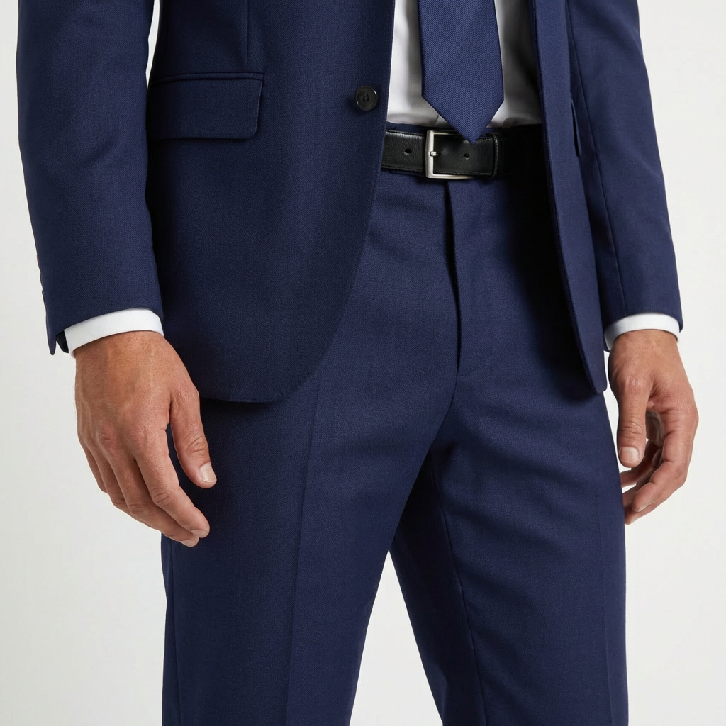 Navy Blue Tailored Suit