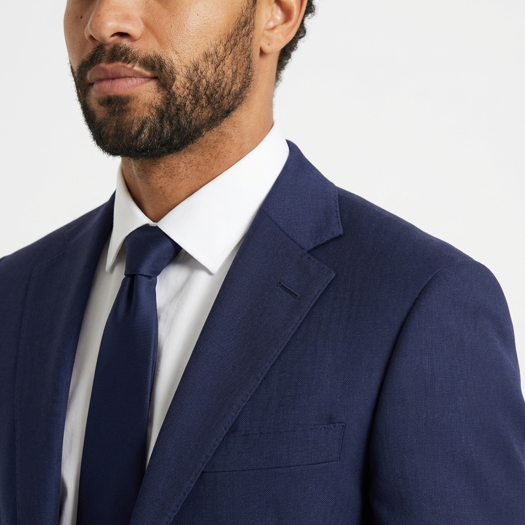 Navy Blue Tailored Suit