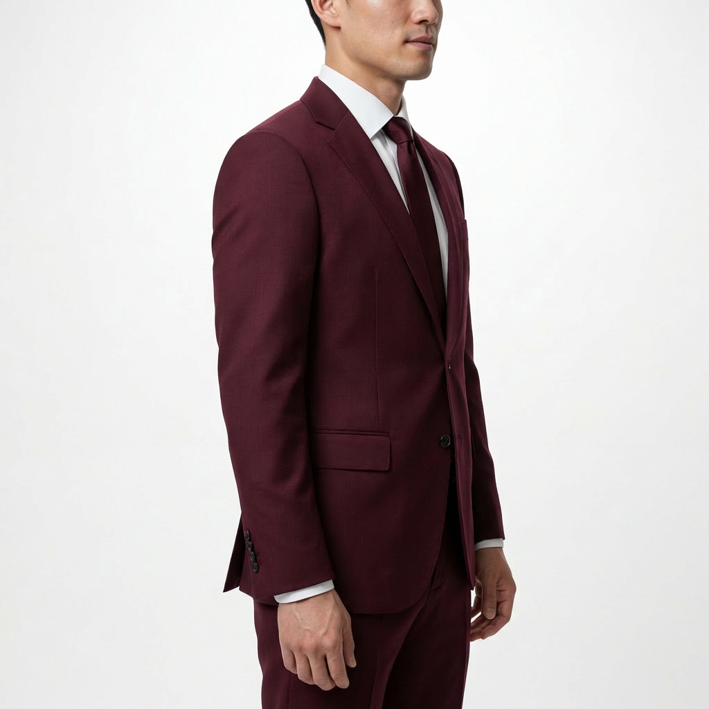 Burgundy Tailored Suit