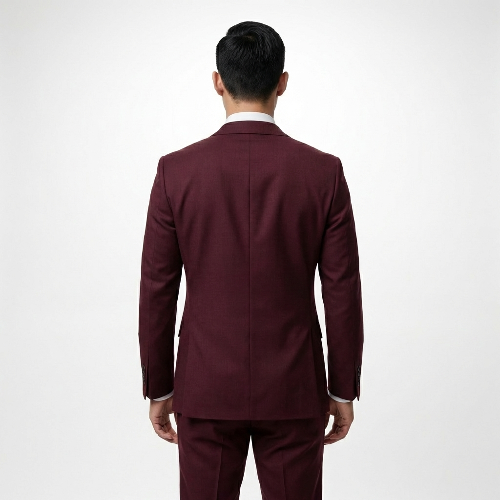 Burgundy Tailored Suit