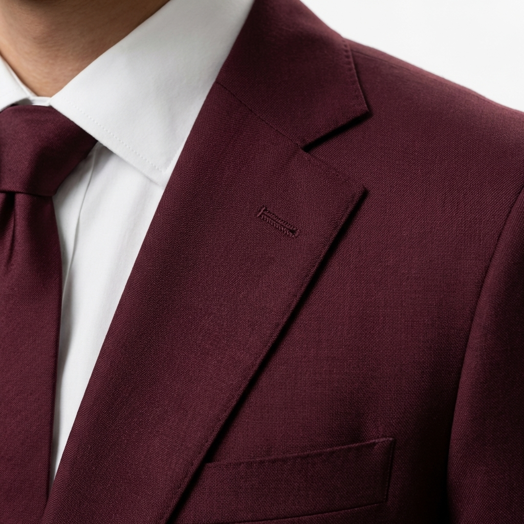 Burgundy Tailored Suit