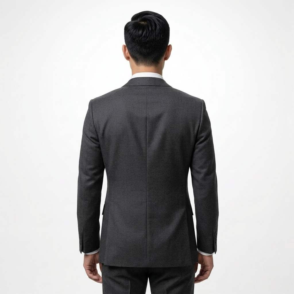 Charcoal Grey Tailored Suit Jacket