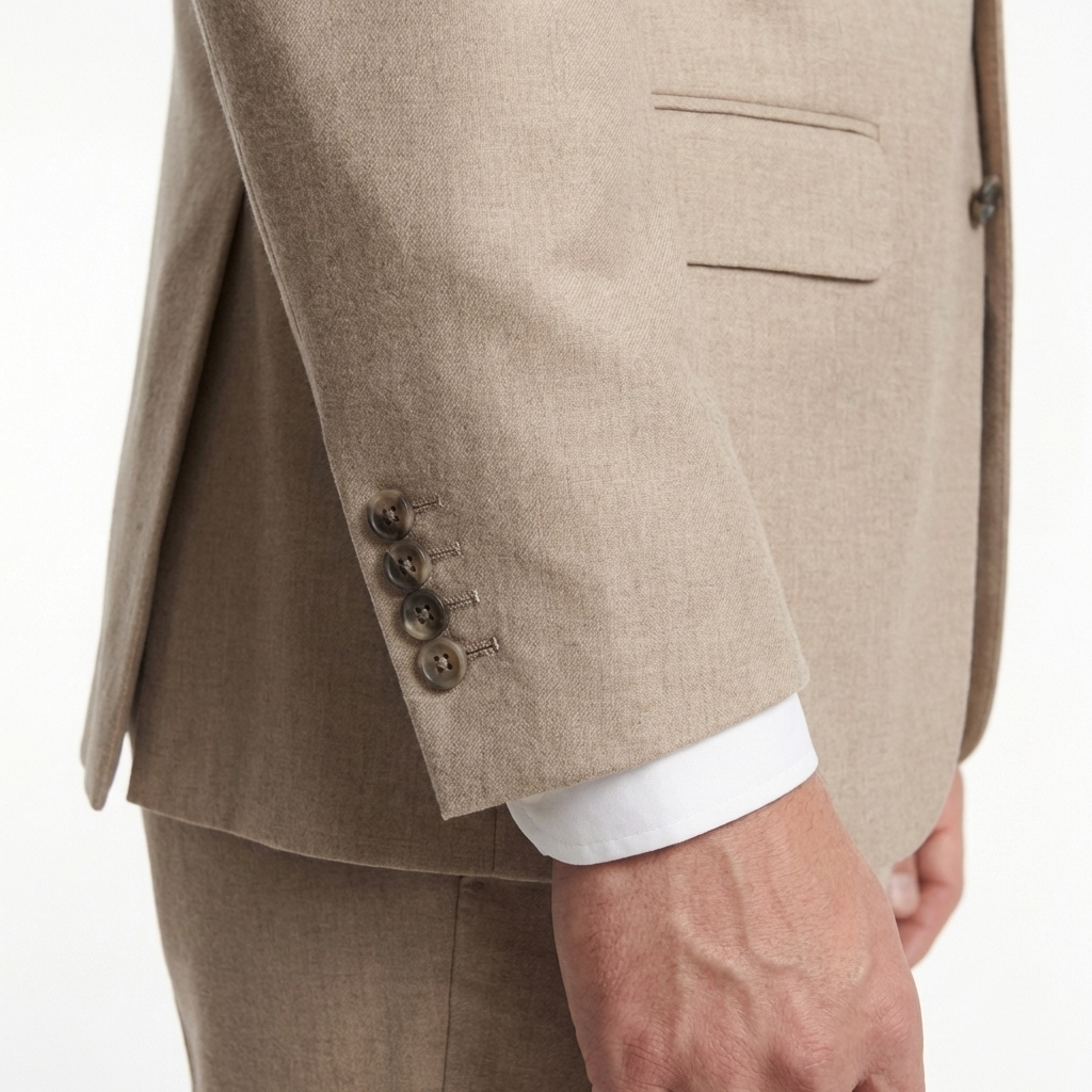Beige Tailored Suit