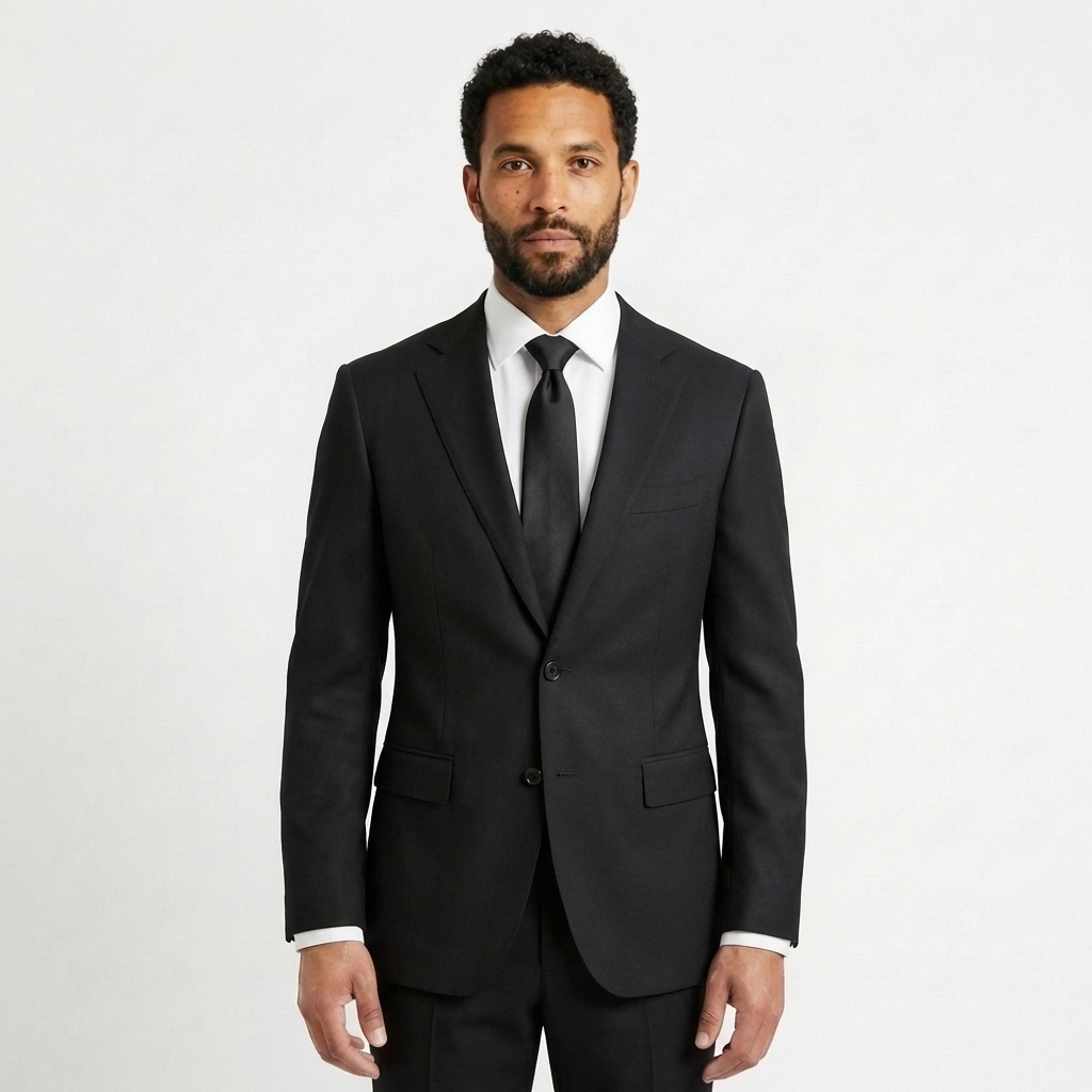 Black Tailored Suit Jacket