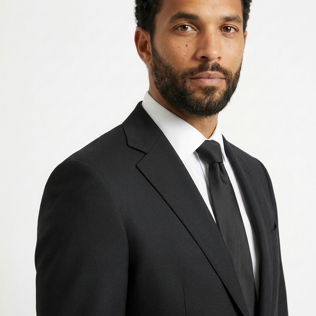 Black Tailored Suit Jacket