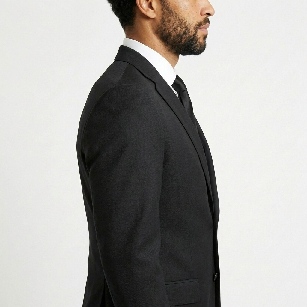 Black Tailored Suit Jacket