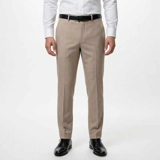 Sand Tailored Suit Trousers