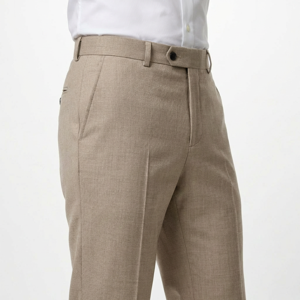 Sand Tailored Suit Trousers