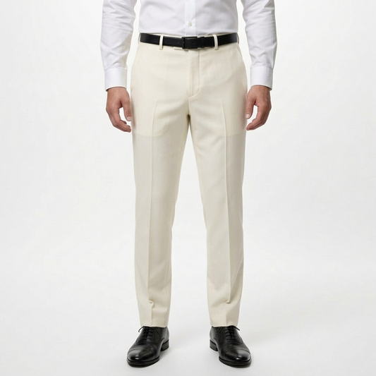 Off White Tailored Suit Trousers