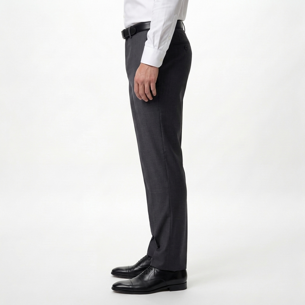 Charcoal Grey Tailored Suit Trousers