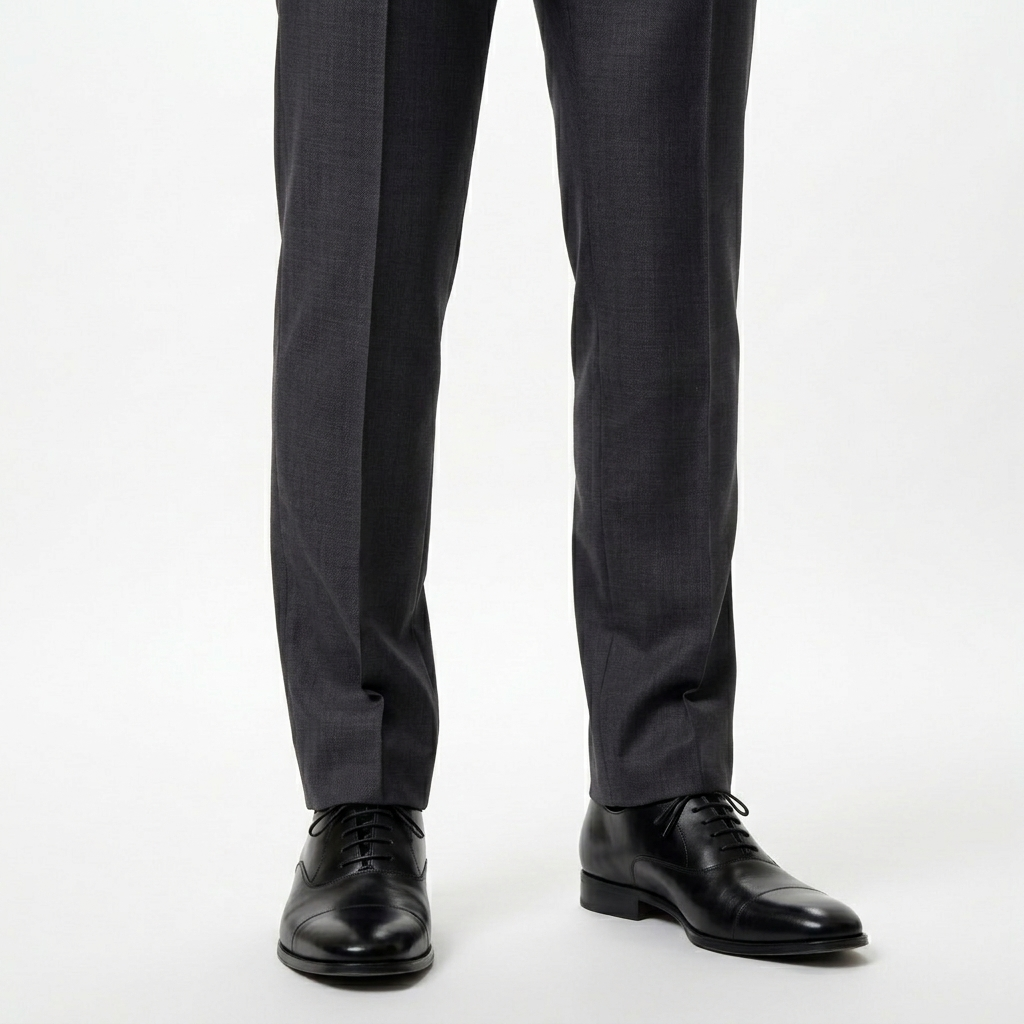 Charcoal Grey Tailored Suit Trousers