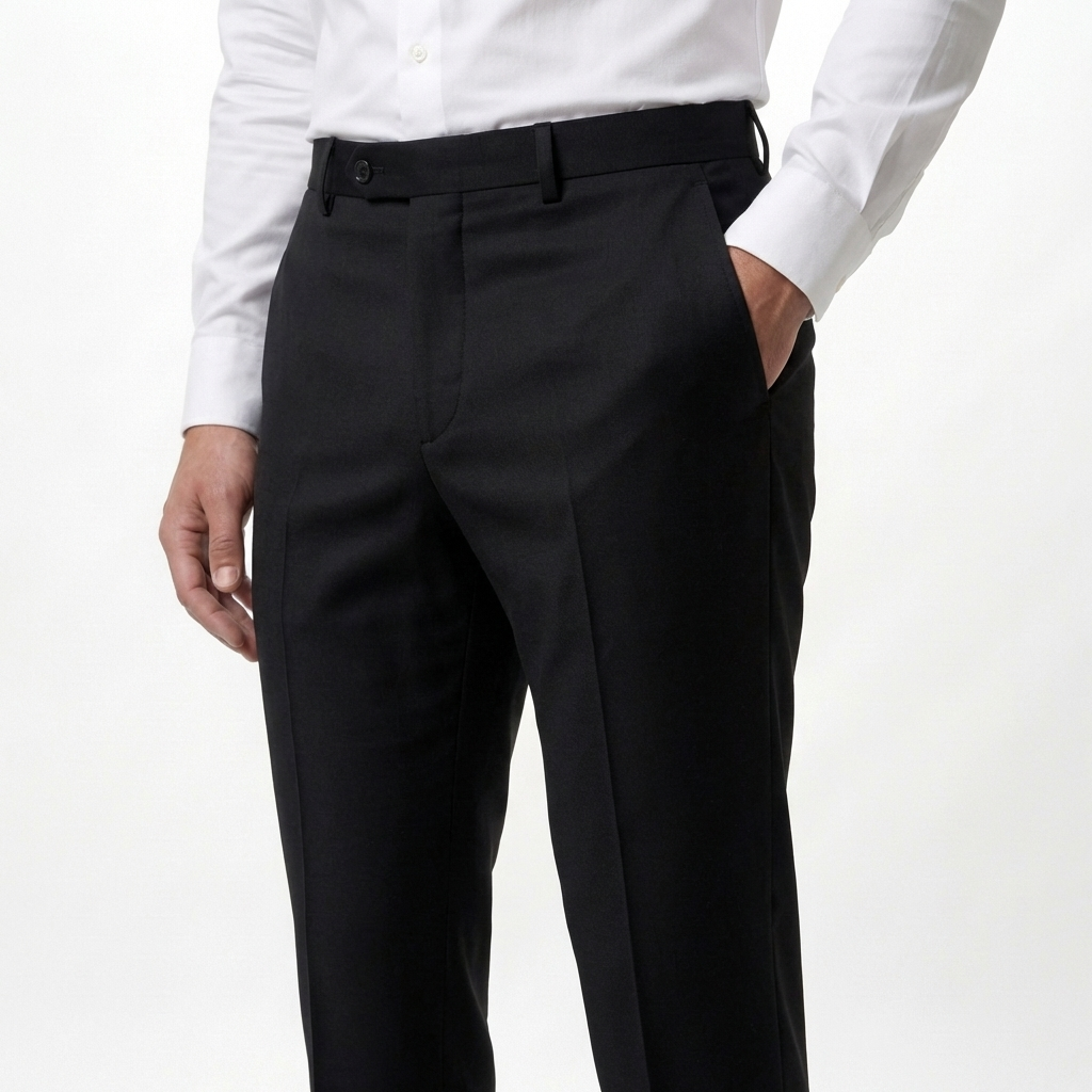 Black Tailored Suit Trousers