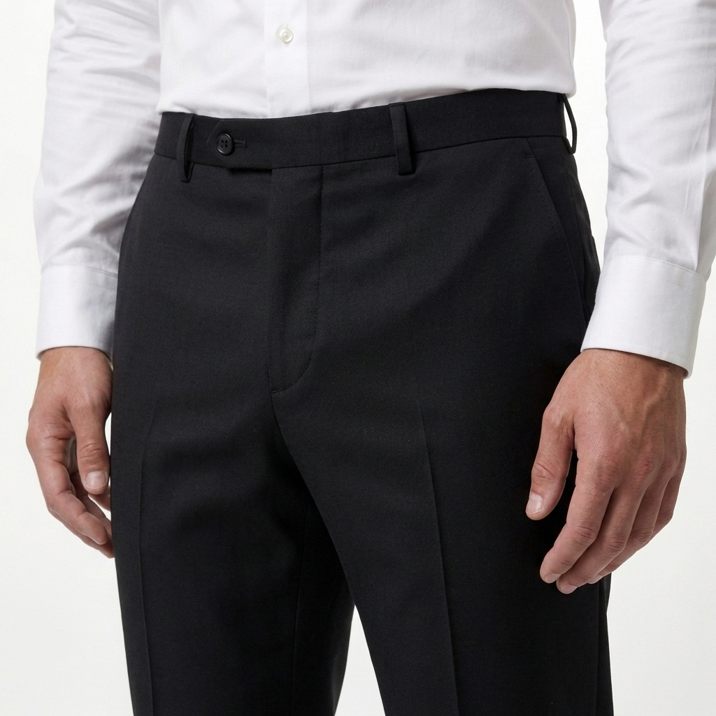 Black Tailored Suit Trousers