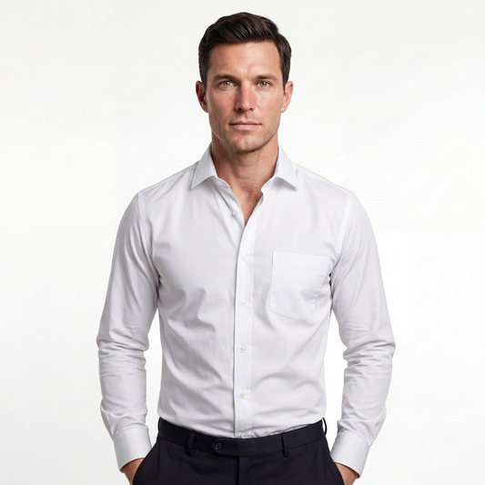 Tailored White Cotton Shirt