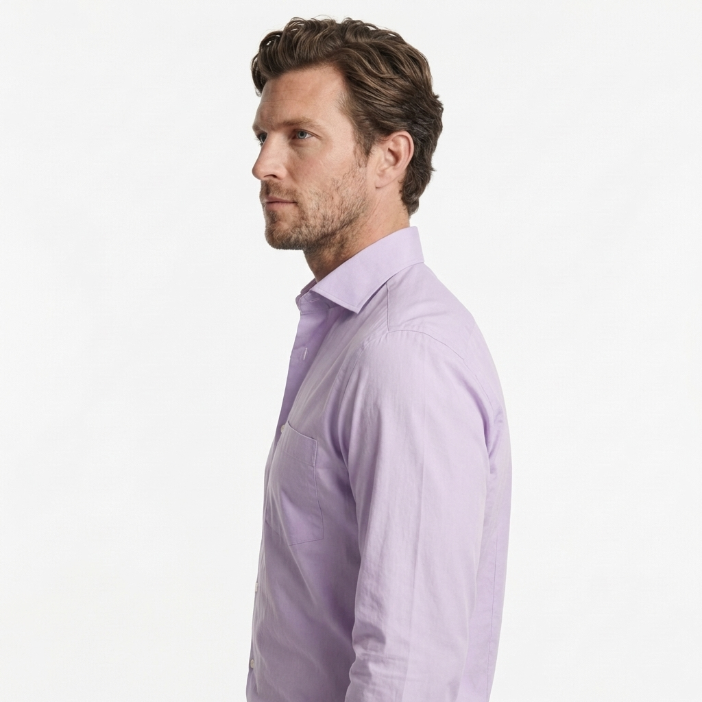 Tailored Lilac Cotton Shirt