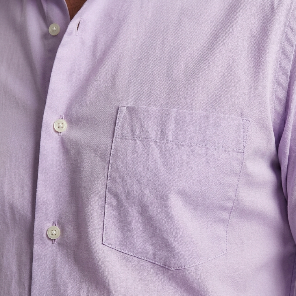 Tailored Lilac Cotton Shirt