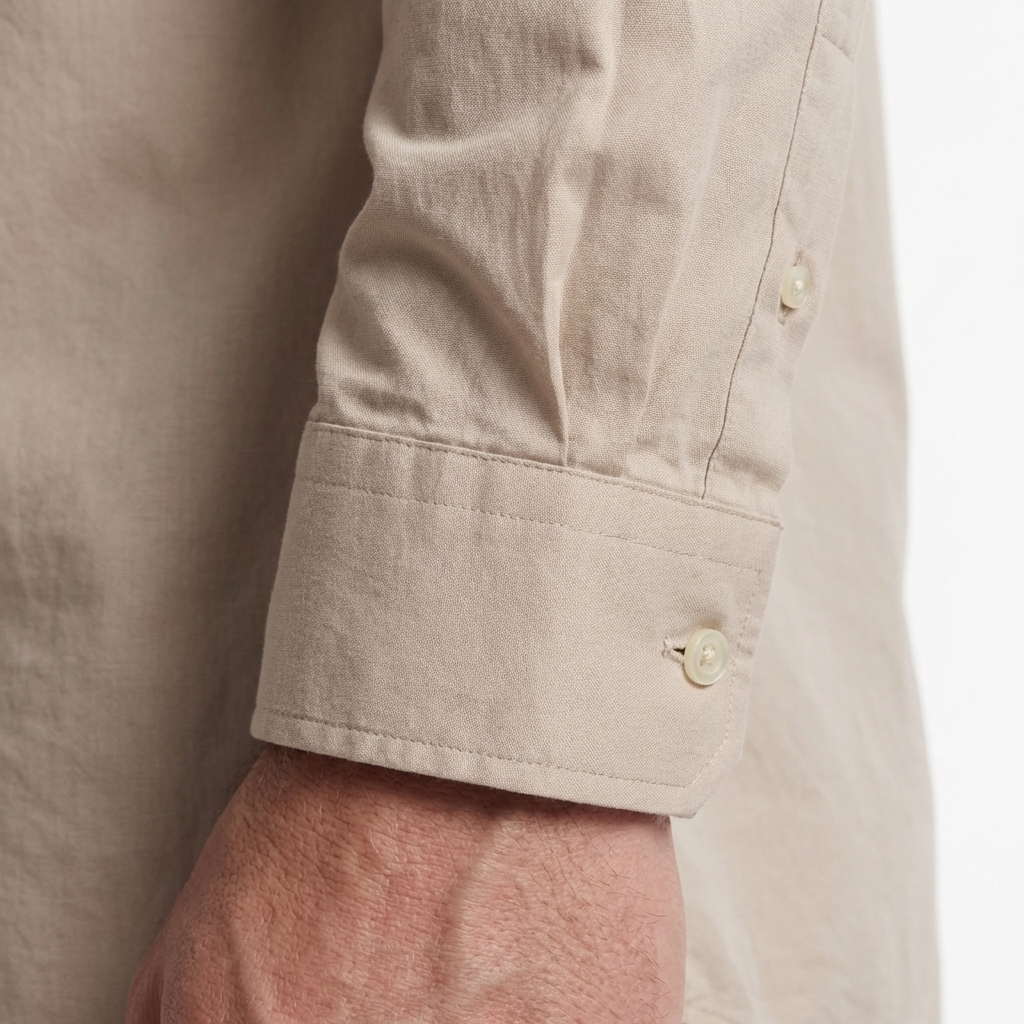 Tailored beige Cotton Shirt