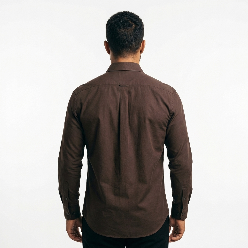 Tailored Brown Cotton Shirt