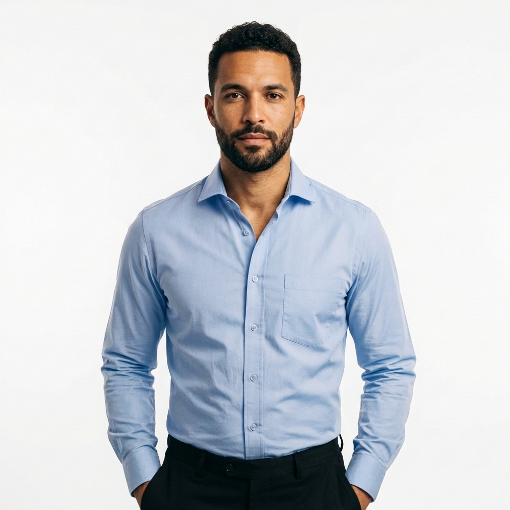 Tailored Light Blue Cotton Shirt