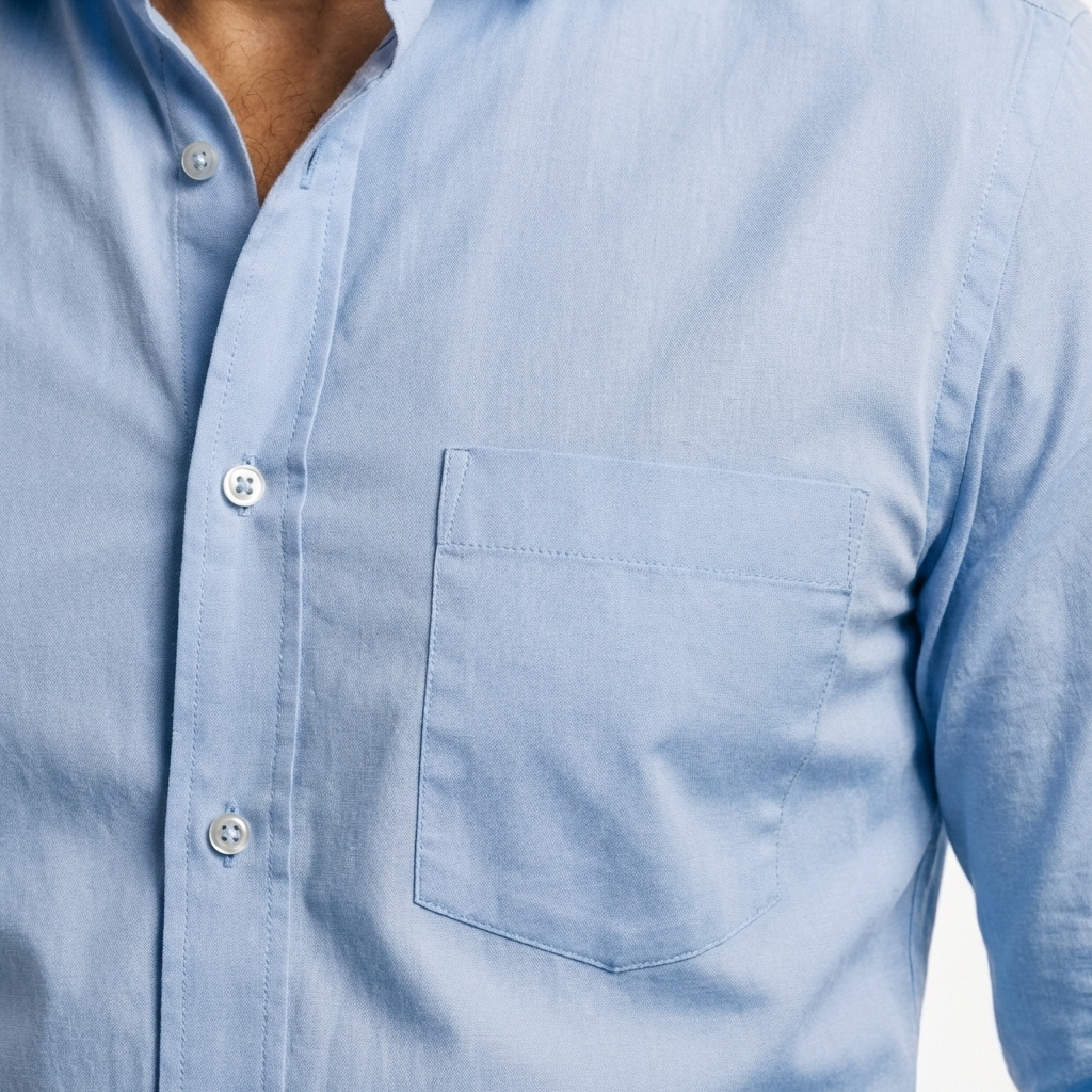Tailored Light Blue Cotton Shirt